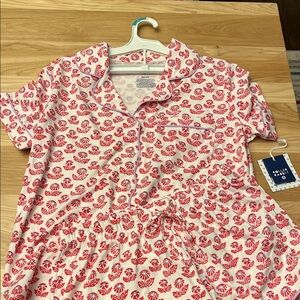 Roller Rabbit x Target -Women's Floral Short Sleeves and Shorts Pajama Set Red